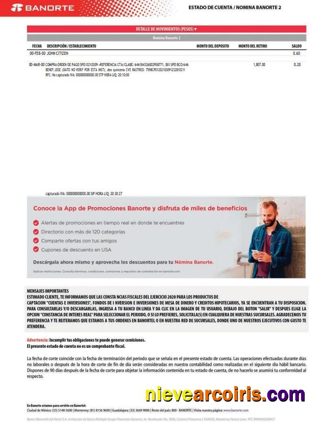 Mexico Banorte bank st, version 2